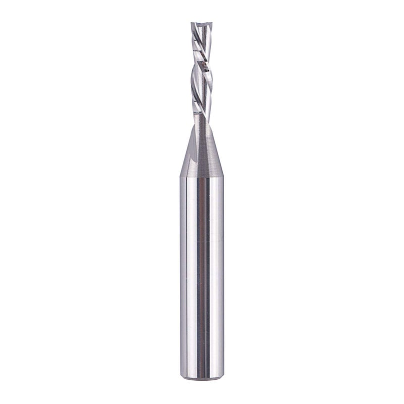 SpeTool Spiral Router Bits with DownCut 1/8 inch Cutting Diameter, 1/4 inch Shank CNC Bits Solid Carbide End Mill for Wood Cut, Carving - Image 1
